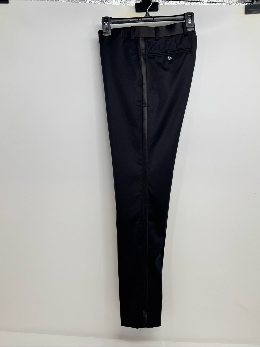 NWT INDOCHINO Black Tuxedo Trousers 30W x 30.7” New